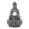 Glitzhome® 12" Zen-Style LED Tabletop Fountain with Pump